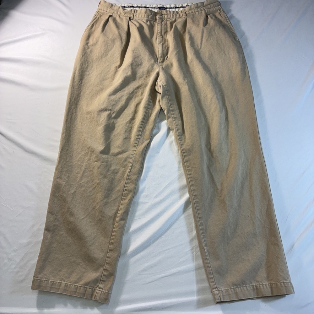 Polo Ralph Lauren Golf Khaki VTG Chino Pants Men's 40x32 Beige - Picture 2 of 16